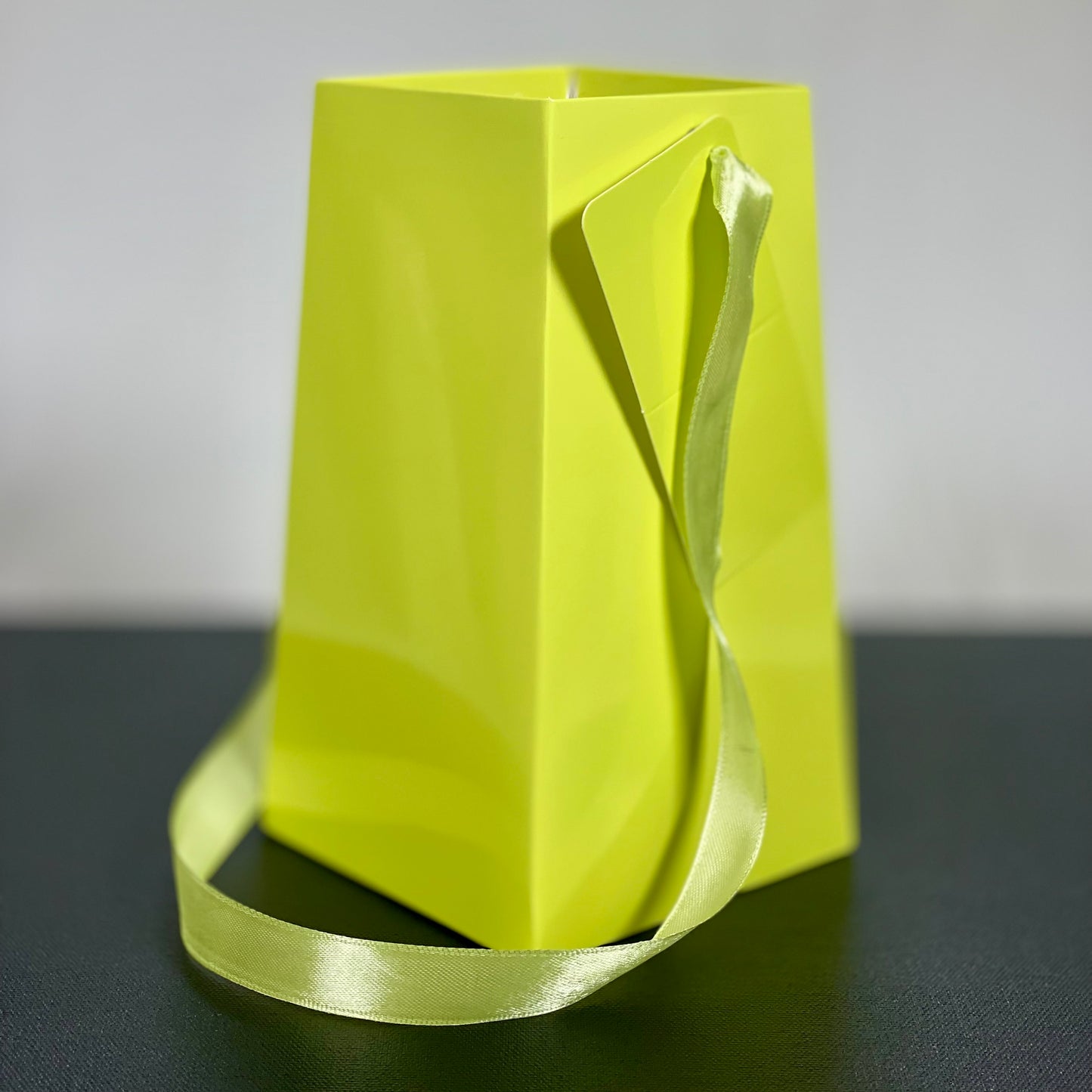 Moss Green FlowerBox Recyclable, Waterproof. Paper Vase