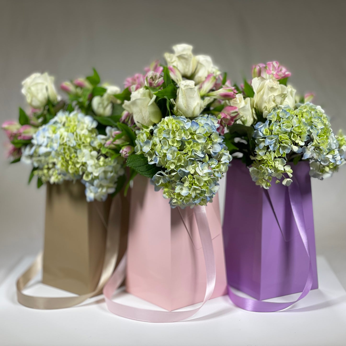 Soft Pink FlowerBox Recyclable, Waterproof. Paper Vase