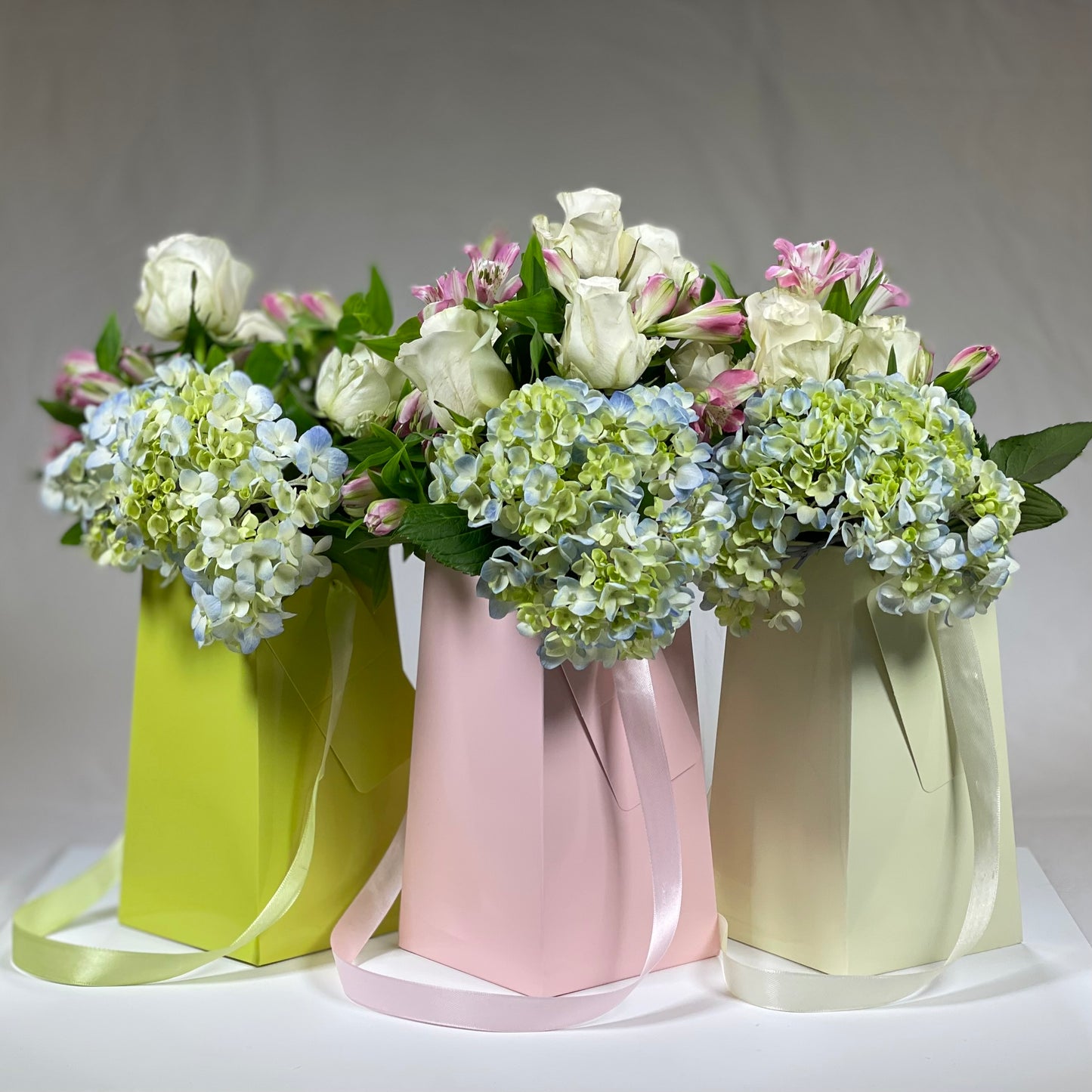 Soft Pink FlowerBox Recyclable, Waterproof. Paper Vase