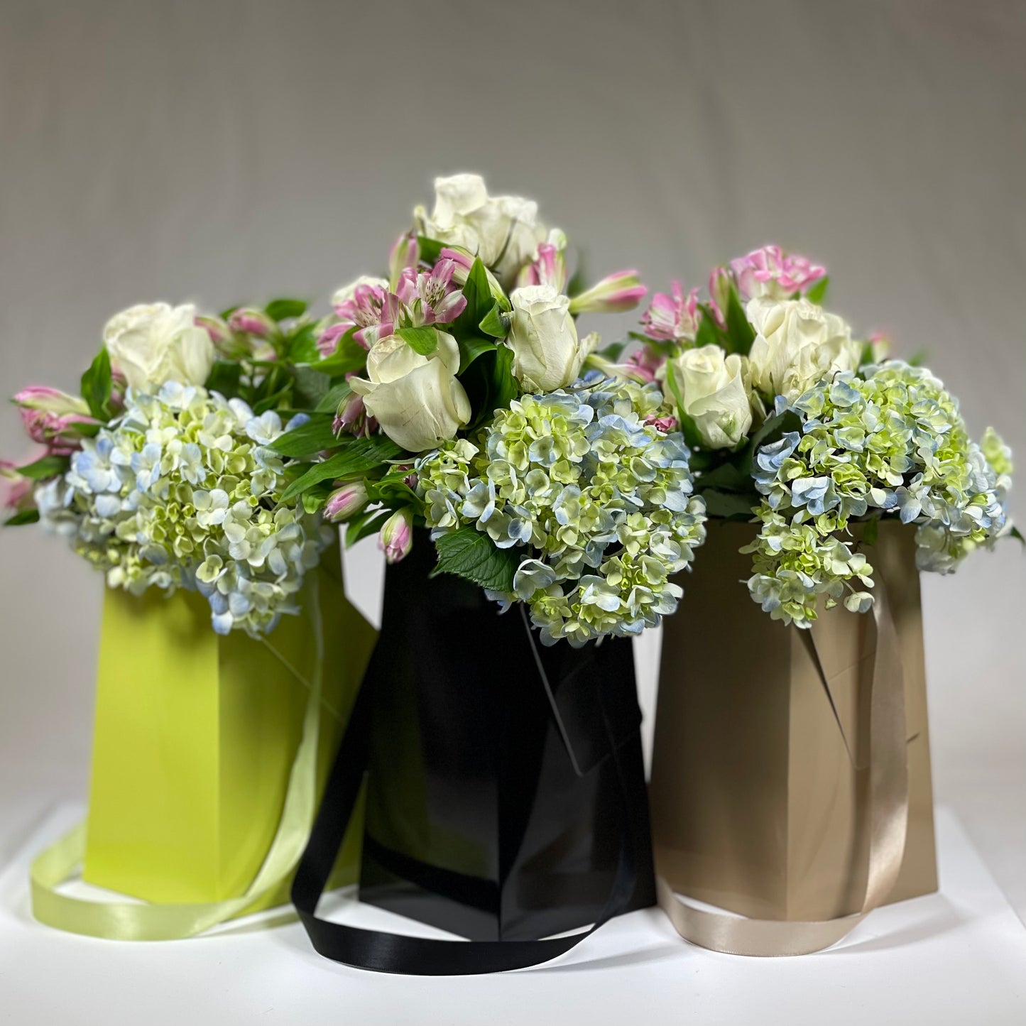 Warm Taupe FlowerBox Recyclable, Waterproof. Paper Vase