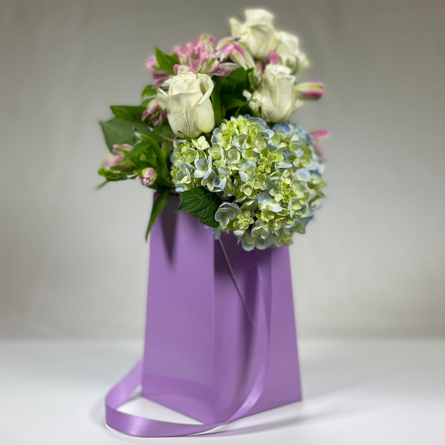 Lavender FlowerBox Recyclable, Waterproof. Paper Vase - FlowerBox