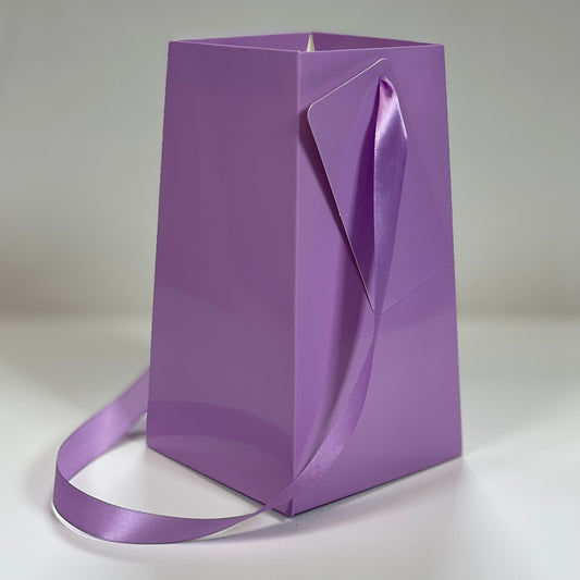 Lavender FlowerBox Recyclable, Waterproof. Paper Vase - FlowerBox